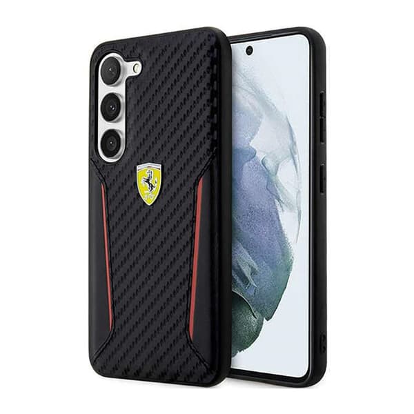 FerrariCarbonContrastEdges-CovertilSamsungGalaxyS23+(sort)