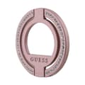 Miniatyrbillede 2 af 2: GuessMagSafeRingStandRhinestone-Magnetiskfingerholdertiltelefonmedstativfunktion(Pink)