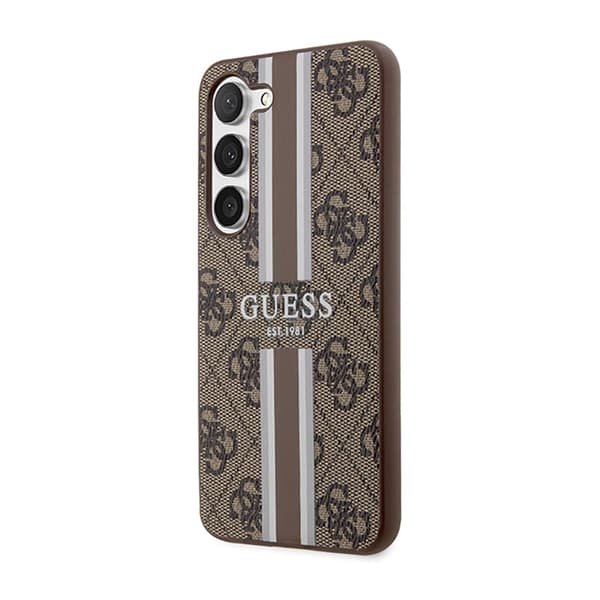 Guess4GPrintedStripe-EtuitilSamsungGalaxyS23(brun)