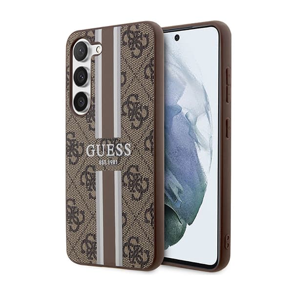 Guess4GPrintedStripe-EtuitilSamsungGalaxyS23(brun)
