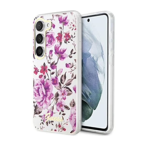 GuessFlowerCollection-EtuitilSamsungGalaxyS23(hvid)