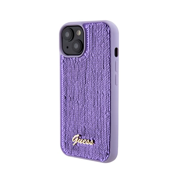 GuessSequinScriptMetal-koteloiPhone15:lle(violetti)