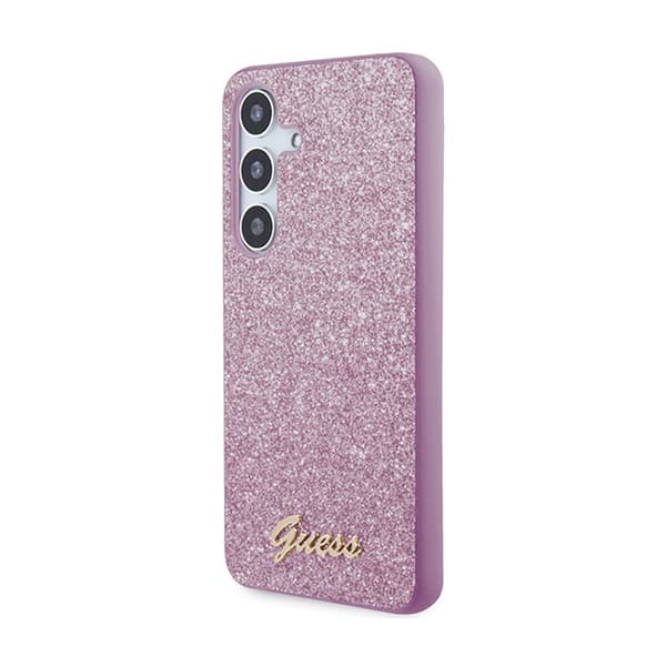 GuessGlitterFlakesmetallogoetui-etuitilSamsungGalaxyS24(lilla)