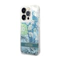 Miniatyrbillede 2 af 2: Guess Liquid Glitter Flower - Case for iPhone 14 Pro (Green)