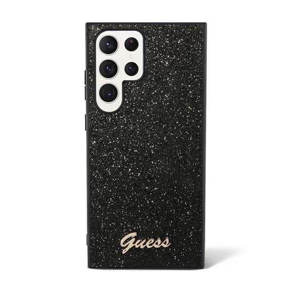 GuessGlitterFlakesMetalLogoCover-EtuitilSamsungGalaxyS24Ultra(sort)