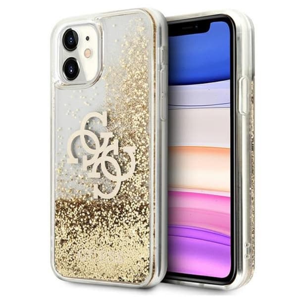 GuessLiquidGlitter4GBigLogo-FodraltilliPhone11(guld)