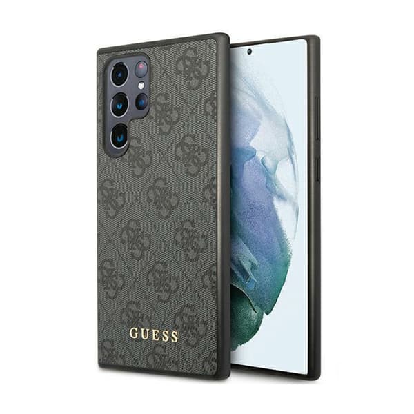 Guess 4G Metal Gold Logo - Etui til Samsung Galaxy S24 Ultra (sort)