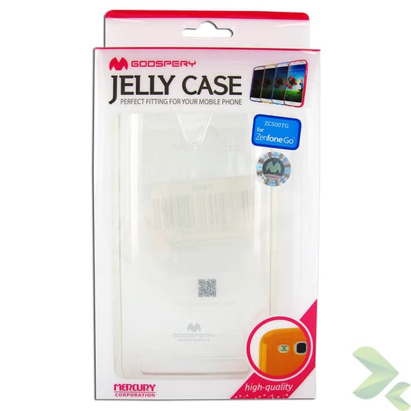 Mercury Transparent Jelly - Etui til Asus Zenfone Go 5.0 (Klar)