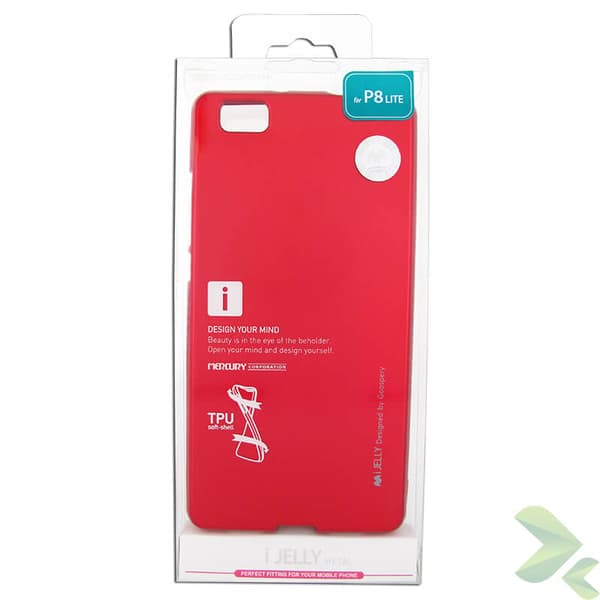 Mercury I-Jelly - Etui til Huawei P8 Lite (rød)