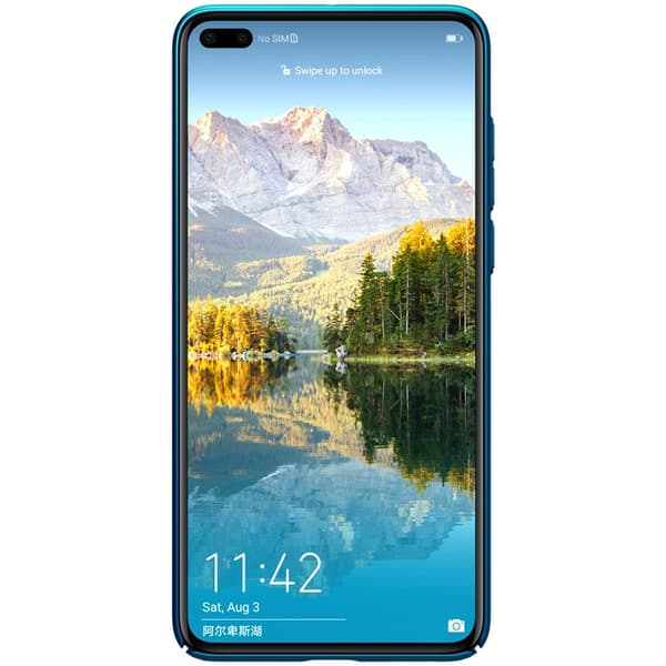 Nillkin Super Frosted Shield - Kotelo Huawei P40:lle (Peacock Blue)
