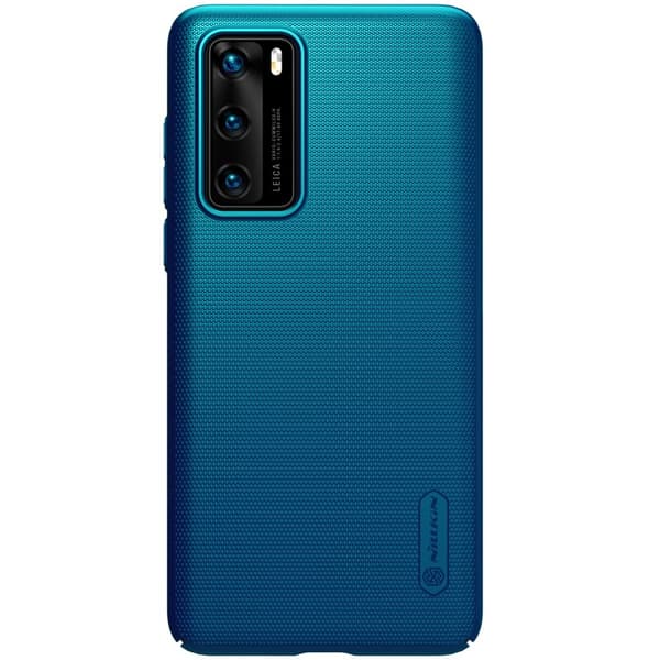 Nillkin Super Frosted Shield - Kotelo Huawei P40:lle (Peacock Blue)