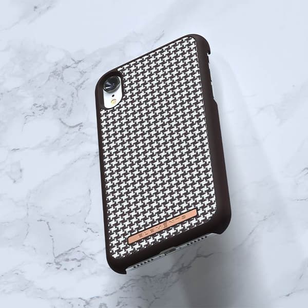 Nordic Elements Saeson Idun - Cover til iPhone XR (mørkebrunt mønster 2)