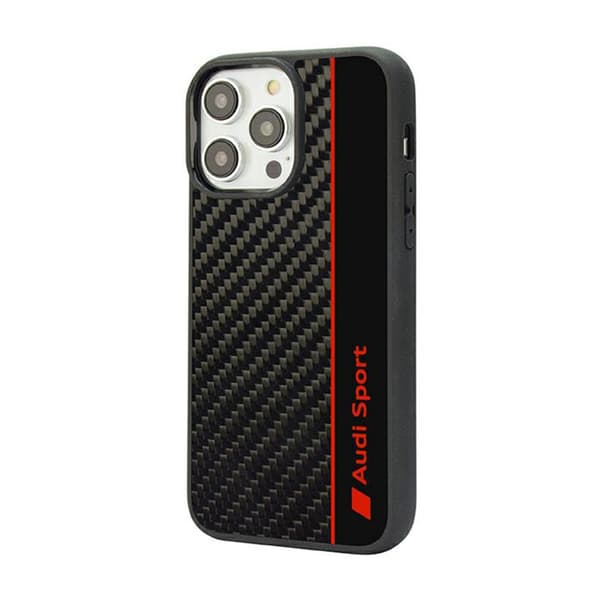 AudiCarbonFiberStripe-FodraltilliPhone14ProMax(svart)