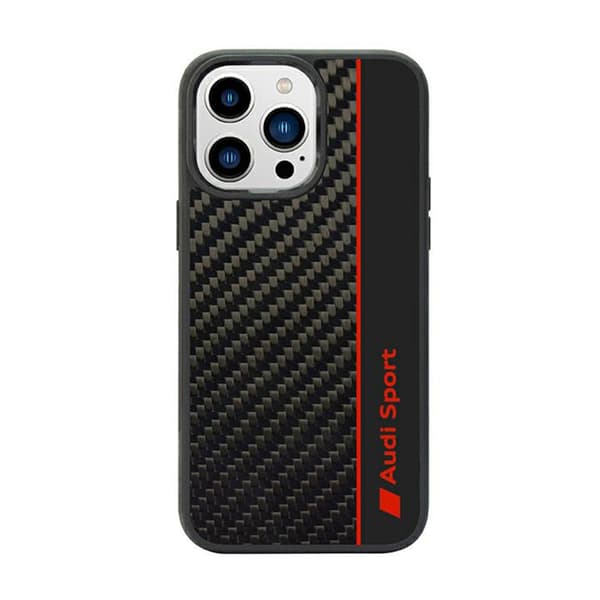 AudiCarbonFiberStripe-FodraltilliPhone14ProMax(svart)