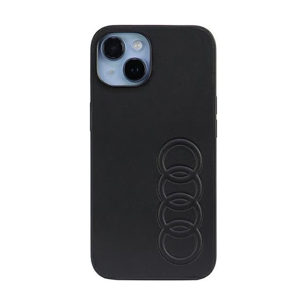 Audi synteettinen nahka - kotelo iPhone 14:lle (musta)