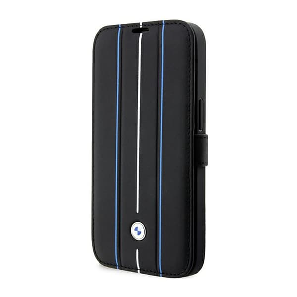 BMWBooktypenahkaleimasinBlueLines-koteloiPhone14Prolle(musta)