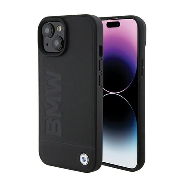 BMWLeatherHotStamp-koteloiPhone15:lle(musta)