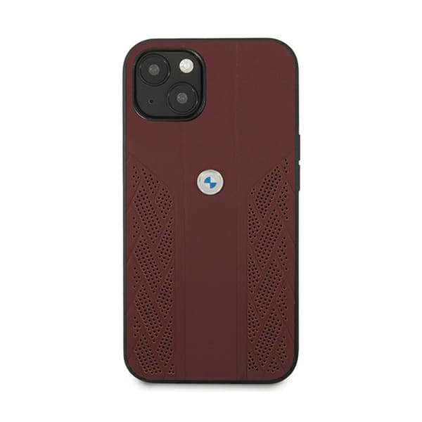 BMWLeatherCurvePerforateHC-koteloiPhone13:lle(punainen)