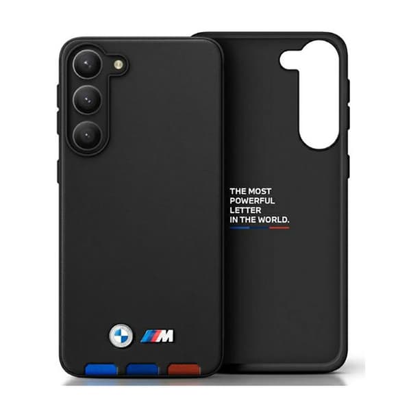 BMWLeatherHotStampTricolor-SuojakuoriSamsungGalaxyA545G:lle(musta)
