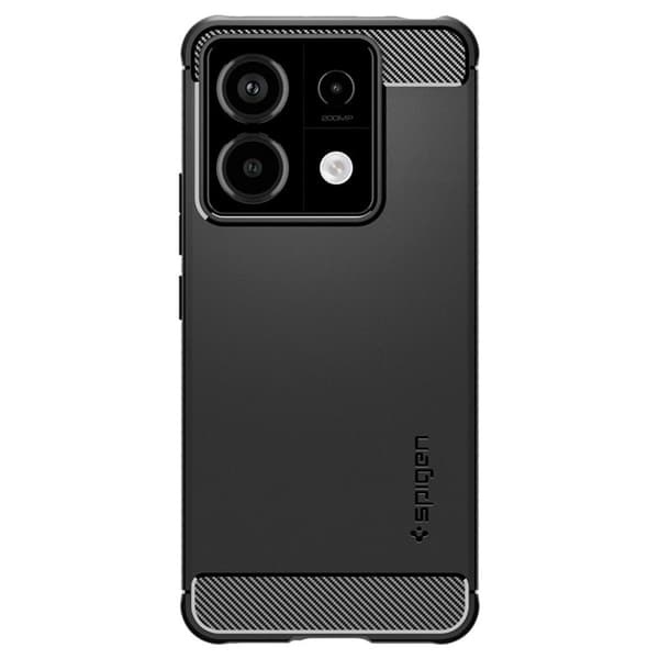 Spigen Rugged Armor - Fodral till Xiaomi Redmi Note 13 Pro 5G/POCO X6 5G (Mattsvart)
