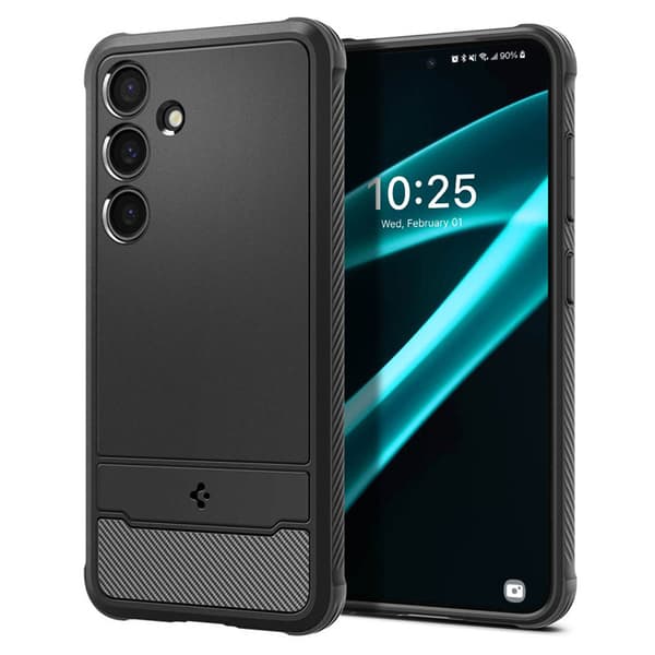 SpigenRuggedArmor-FodraltillSamsungGalaxyS24+(mattsvart)