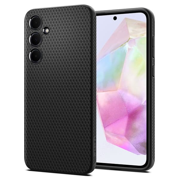 Spigen Liquid Air - Etui til Samsung Galaxy A35 5G (mat sort)