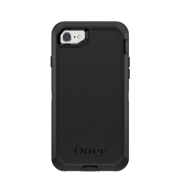 OtterBox Defender Series Apple iPhone 8 & iPhone 7 - Bakskal till mobiltelefon - slitstarkt - polykarbonat, syntetiska fibrer - svart - för Apple iPho