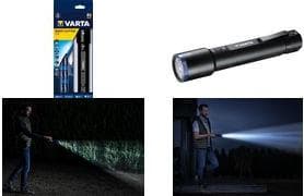 VARTA Night Cutter F40 premium taskulamppu sis. 6x AA Longlife Power, 1000 lumenin kirkkaus, neljä valaistustilaa, musta