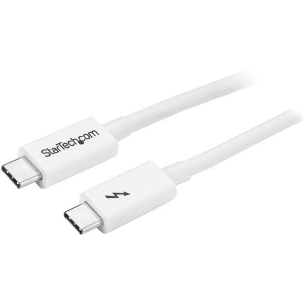 1 m Thunderbolt 3-kabel - 20 Gbps - Vit - Thunderbolt USB-C och DisplayPort-kompatibel