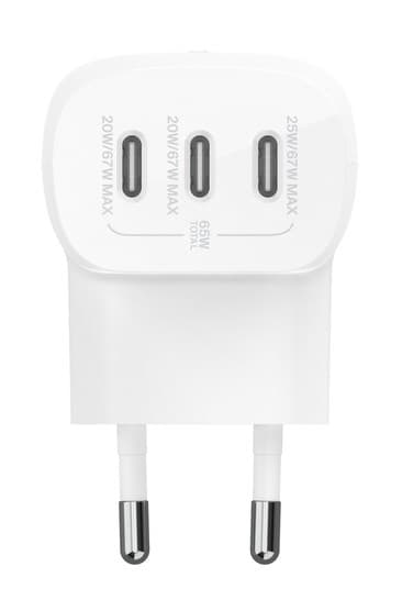 Belkin WCC002VFWH mobilladdare Bärbar dator, Smartphone, Surfplatta Vit AC Snabbladdning inomhus
