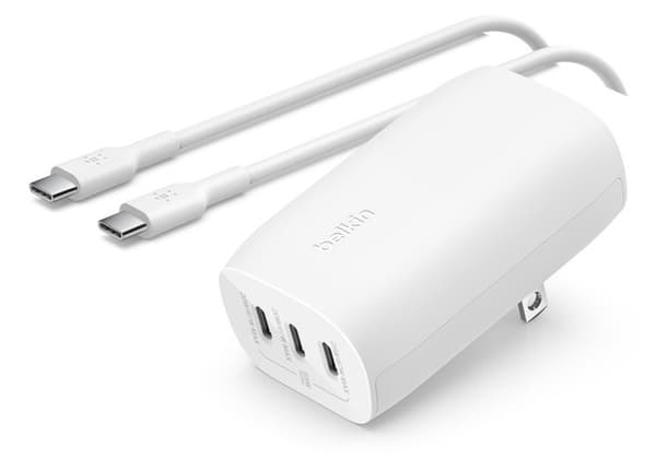 Belkin WCC002VFWH mobilladdare Bärbar dator, Smartphone, Surfplatta Vit AC Snabbladdning inomhus