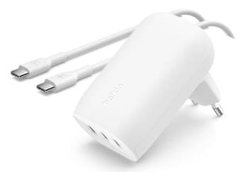 Belkin WCC002VFWH mobilladdare Bärbar dator, Smartphone, Surfplatta Vit AC Snabbladdning inomhus