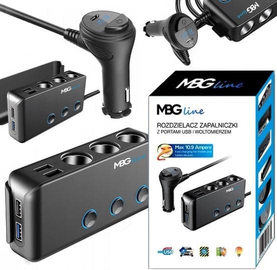 Cigarettænderstiksplitter MBG Line HC67C
