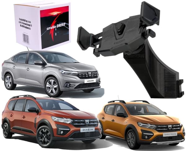 Automatisk telefonholder til DACIA Sandero 3, Jogger, Logan 3