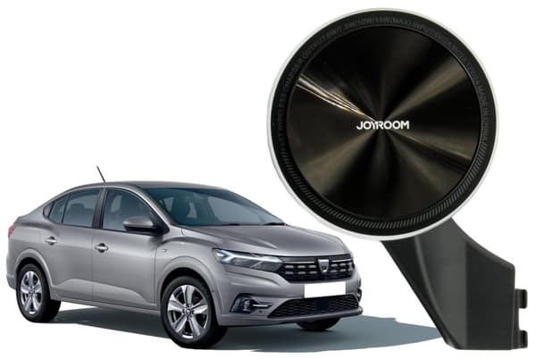 MagSafe magnetisk telefonholder med trådløs opladningsfunktion til DACIA Sandero 3, Logan 3, Jogger