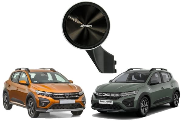 MagSafe magnetisk telefonholder med trådløs opladningsfunktion til DACIA Sandero 3, Logan 3, Jogger