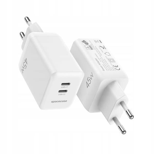SC USB Charger 45W GaN SC007W white