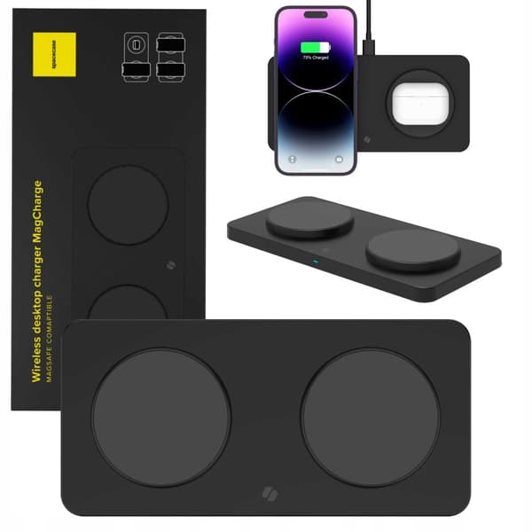 SC Wireless Dual Charger MagCharge WM3B black