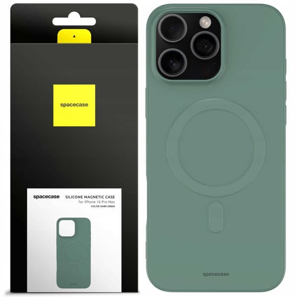 SC Silicone Magnetic Case iPhone 16 Pro Max green