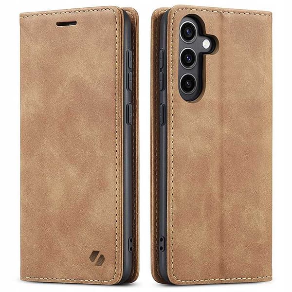 Wallet Galaxy S25 light brown