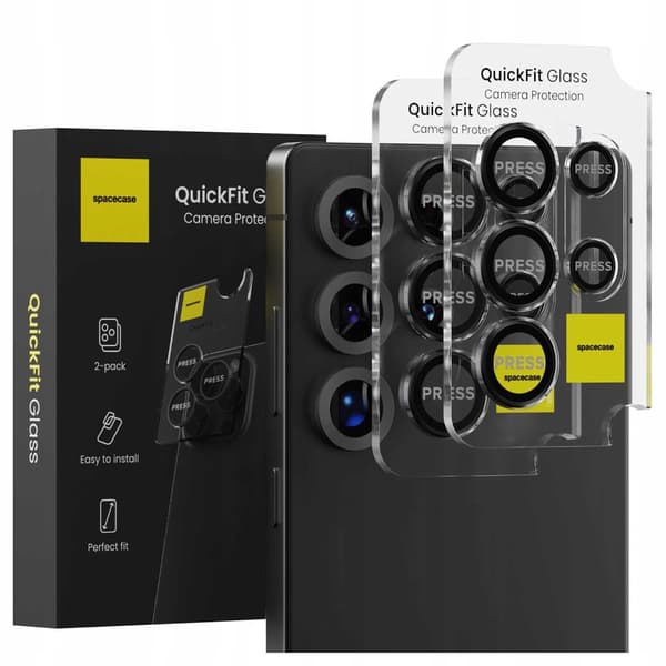 SC QuickFit Camera Glass Galaxy S25 Ultra black