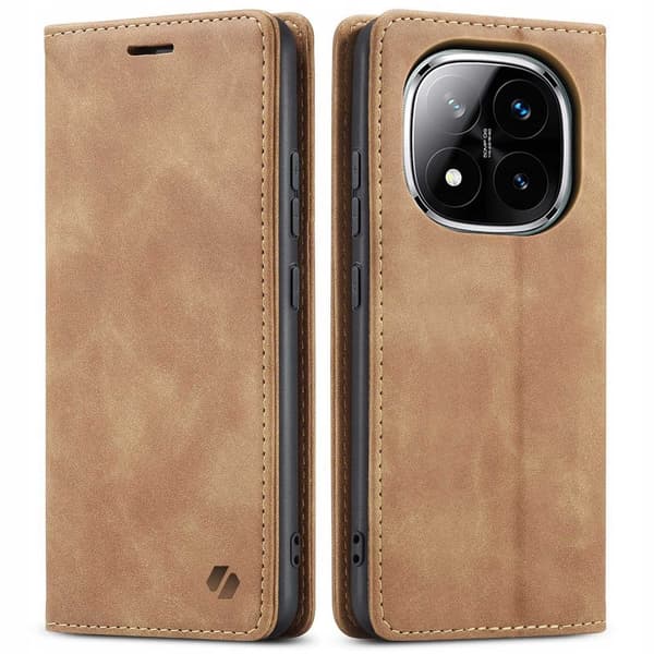 SC Wallet Poco X7/RM Note 14 Pro/Pro+ 5G brown