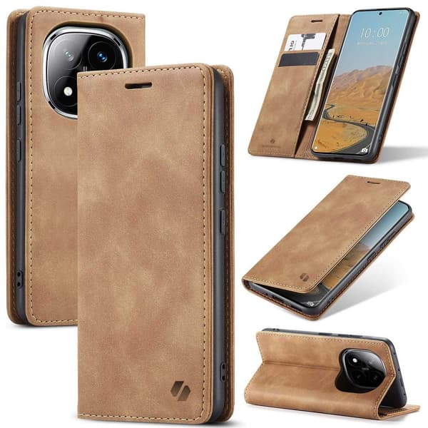 SC Wallet Poco X7/RM Note 14 Pro/Pro+ 5G brown