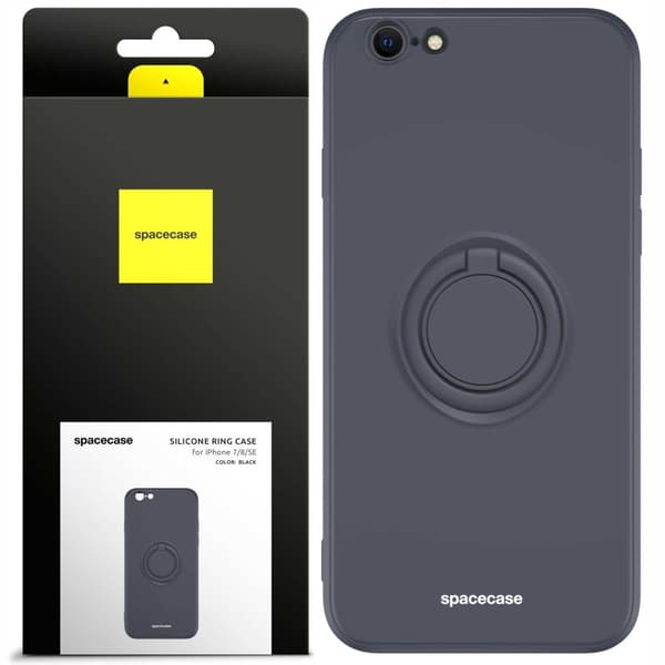SC Silicone Ring iPhone 7/8/SE black