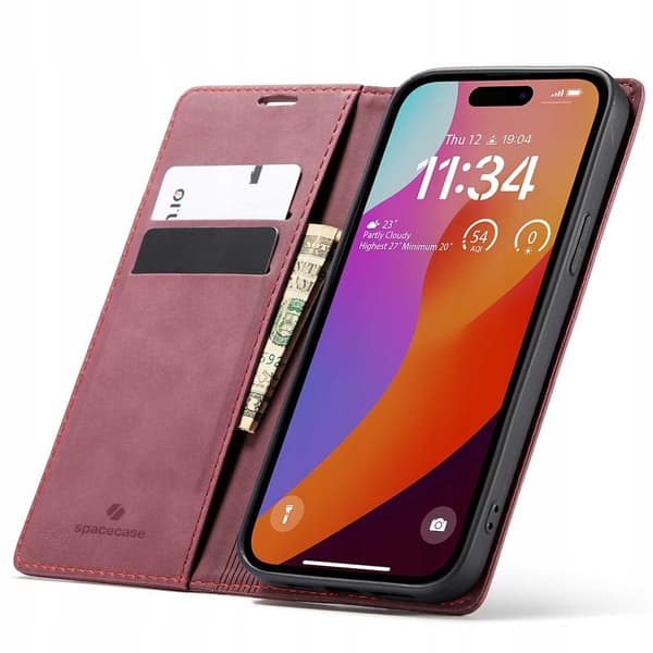 SC Wallet iPhone 15 Pro max red