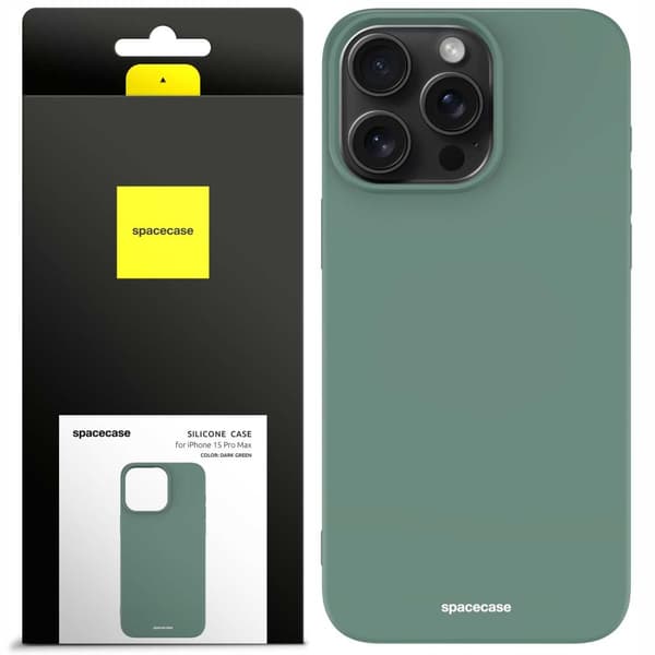 SC Silicone Case iPhone 15 Pro Max dark green