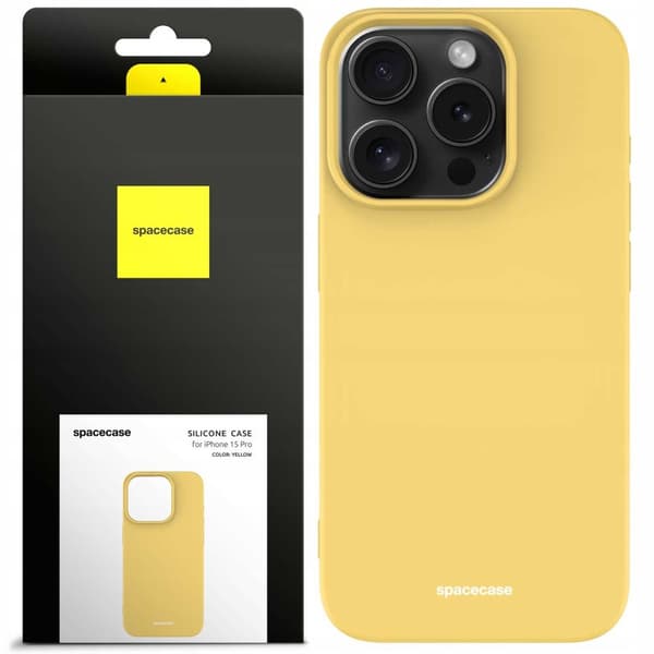 SC Silicone Case iPhone 15 Pro yellow
