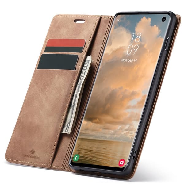 SC Wallet Galaxy S10 light brown