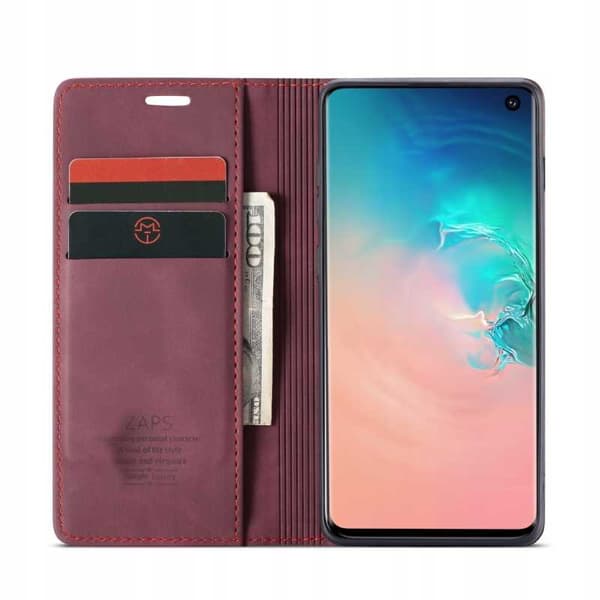 SC Wallet Galaxy S10e wiśniowy