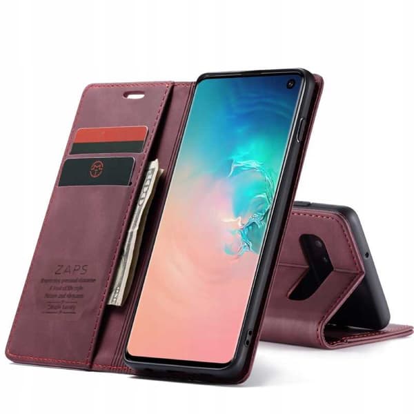 SC Wallet Galaxy S10e wiśniowy